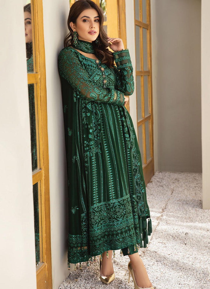 Mahyar By Alizeh Fashions Embroidered Chiffon Suits Unstitched 3 Piece AFB21-C5 04 Sheesh Mehal - Festive Collection