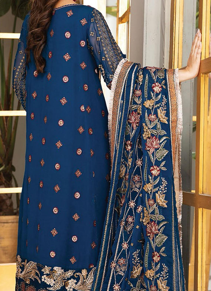 Mahyar By Alizeh Fashions Embroidered Chiffon Suits Unstitched 3 Piece AFB21-C5 06 Mahgul - Festive Collection