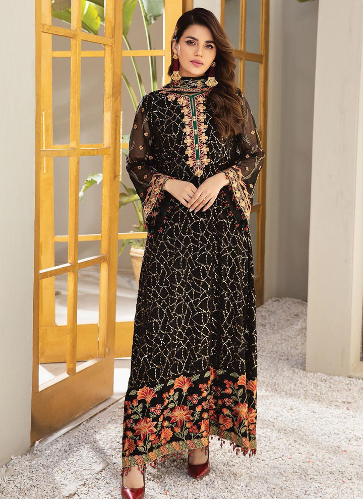 Mahyar By Alizeh Fashions Embroidered Chiffon Suits Unstitched 3 Piece AFB21-C5 09 Layla - Festive Collection