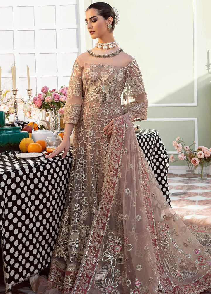 Maia By Serene Premium Embroidered Net Suits Unstitched 3 Piece SP23MA S-1070 Perle - Spring / Summer Collection