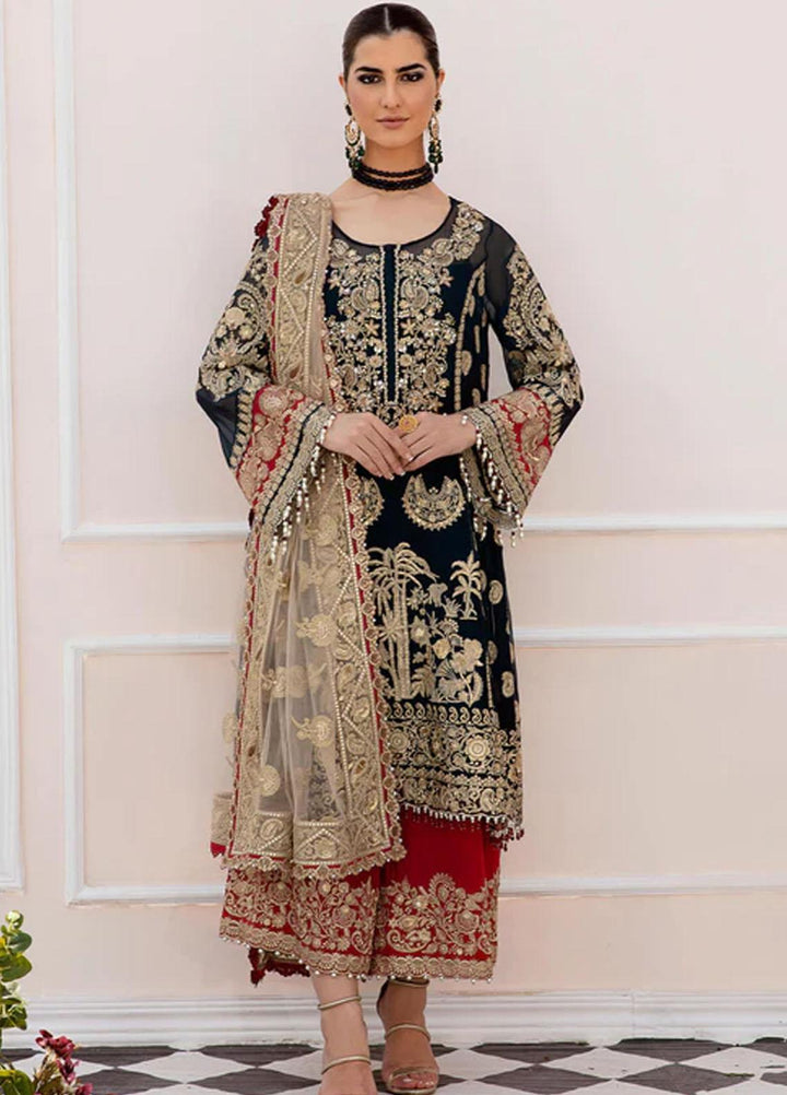 Maia By Serene Premium Embroidered Chiffon Suits Unstitched 3 Piece SP23MA S-1075 Onrique - Spring / Summer Collection