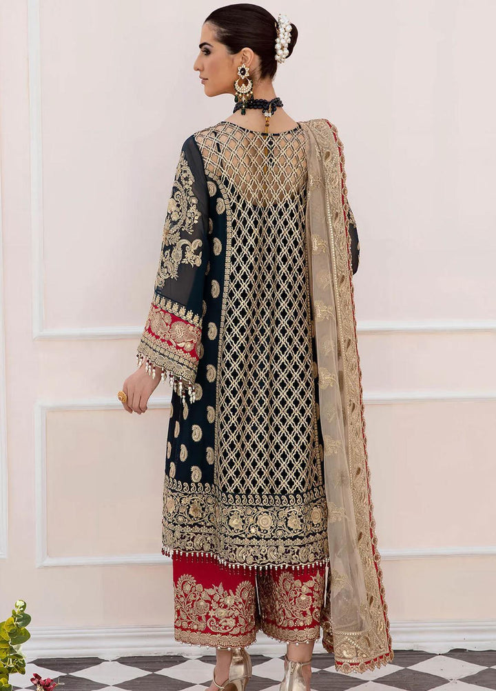 Maia By Serene Premium Embroidered Chiffon Suits Unstitched 3 Piece SP23MA S-1075 Onrique - Spring / Summer Collection