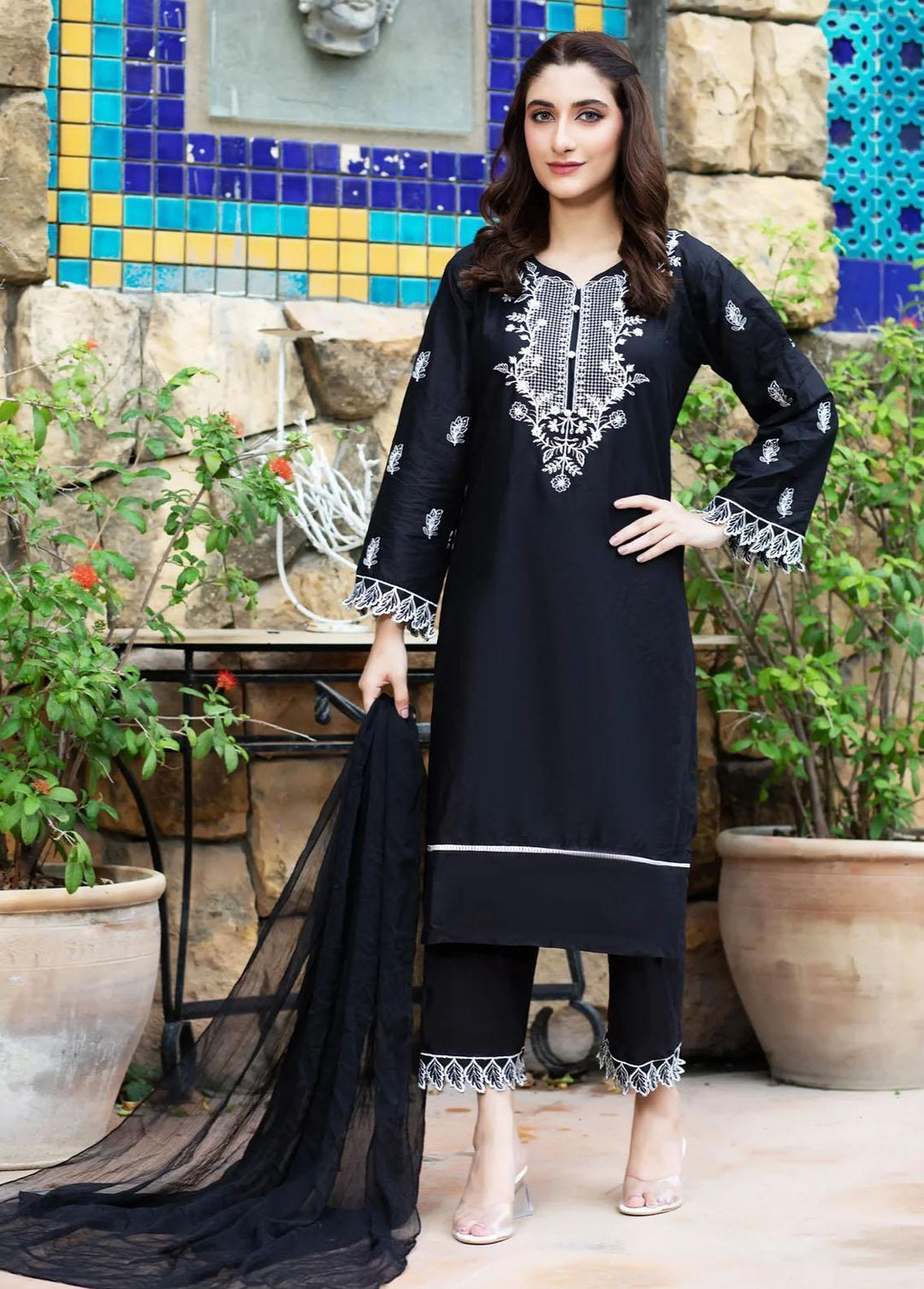 MAK Fashion Pret Embroidered Cotton 2 Piece Suit Aimal