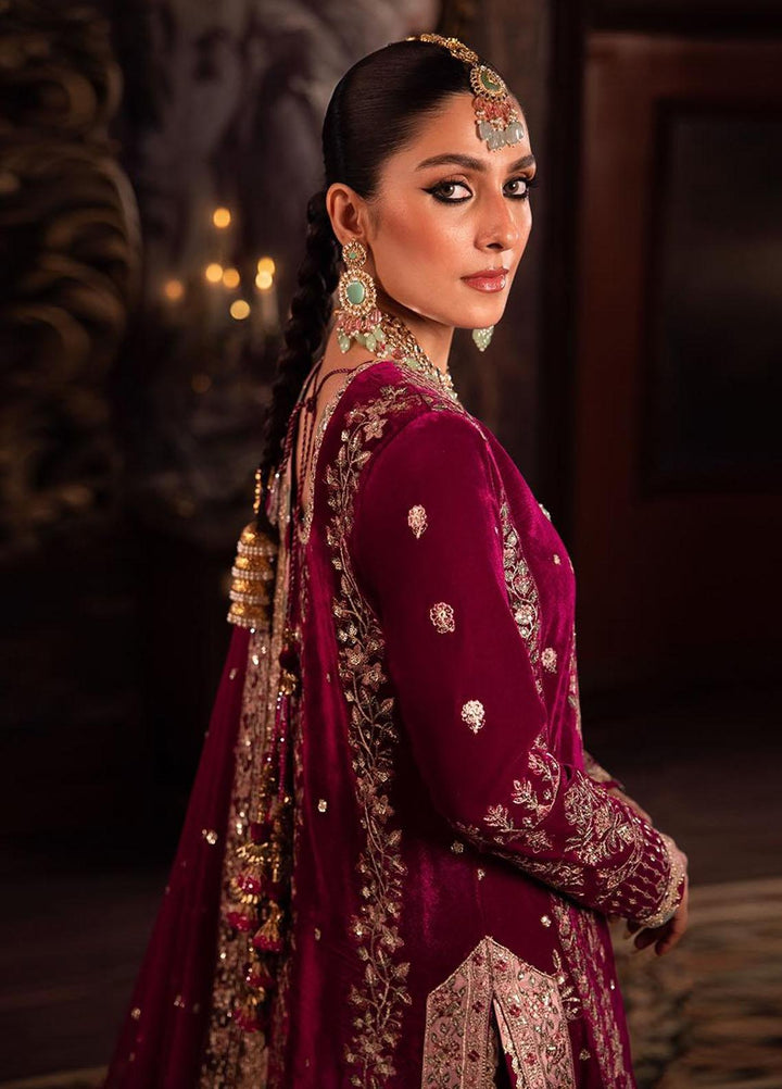Makhmal By Asim Jofa Embroidered Velvet Suits Unstitched 3 Piece AJ23MK AJMM-03 - Wedding Collection