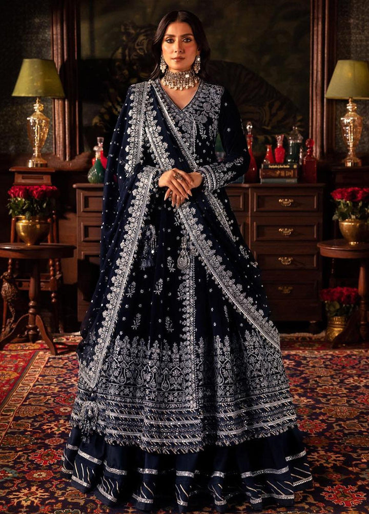 Makhmal By Asim Jofa Embroidered Velvet Suits Unstitched 3 Piece AJ23MK AJMM-04 - Wedding Collection