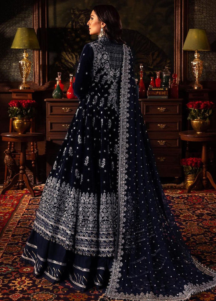 Makhmal By Asim Jofa Embroidered Velvet Suits Unstitched 3 Piece AJ23MK AJMM-04 - Wedding Collection