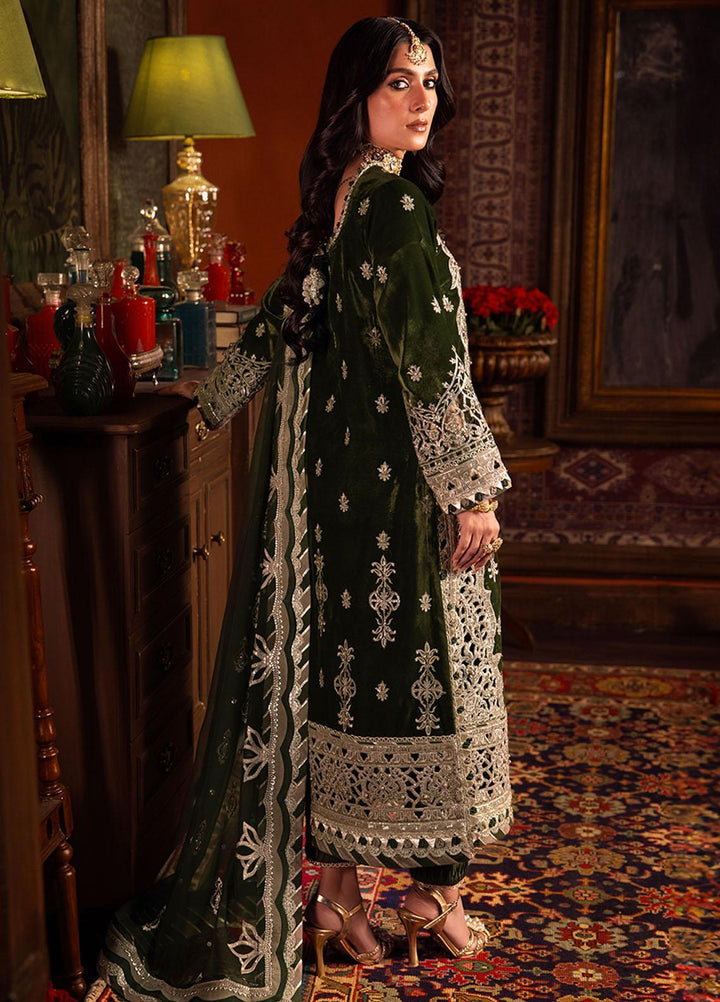 Makhmal By Asim Jofa Embroidered Velvet Suits Unstitched 3 Piece AJ23MK AJMM-05 - Wedding Collection