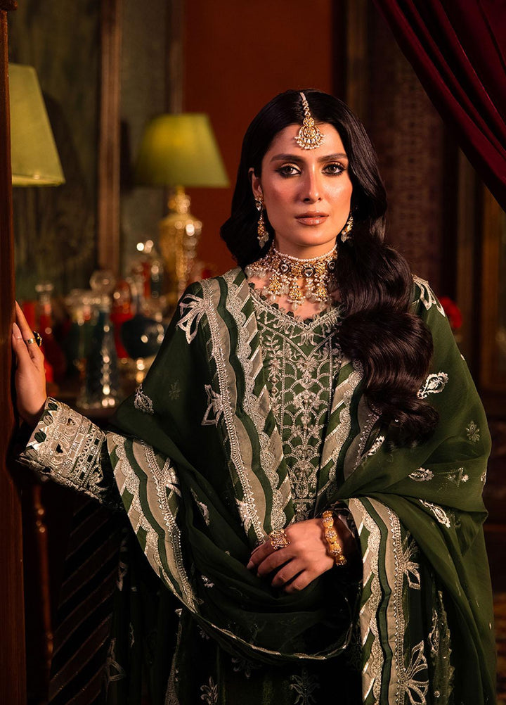 Makhmal By Asim Jofa Embroidered Velvet Suits Unstitched 3 Piece AJ23MK AJMM-05 - Wedding Collection