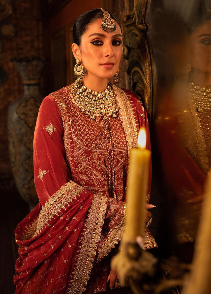 Makhmal By Asim Jofa Embroidered Velvet Suits Unstitched 3 Piece AJ23MK AJMM-10 - Wedding Collection