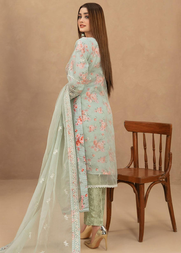 Malani By Tawakkal Fabrics Embroidered Organza Suits Unstitched 4 Piece TWF23ML D-9367 - Formal Collection