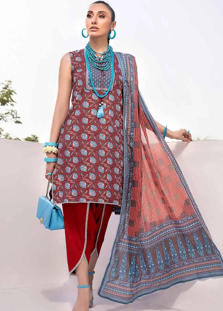 Malhaar By Gul Ahmed Printed Lawn Suits Unstitched 3 Piece GA23MH CL-32450 A - Summer Collection