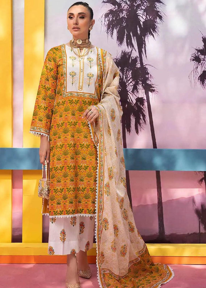 Malhaar By Gul Ahmed Embroidered Lawn Suits Unstitched 3 Piece GA23MH CL-32506 - Summer Collection