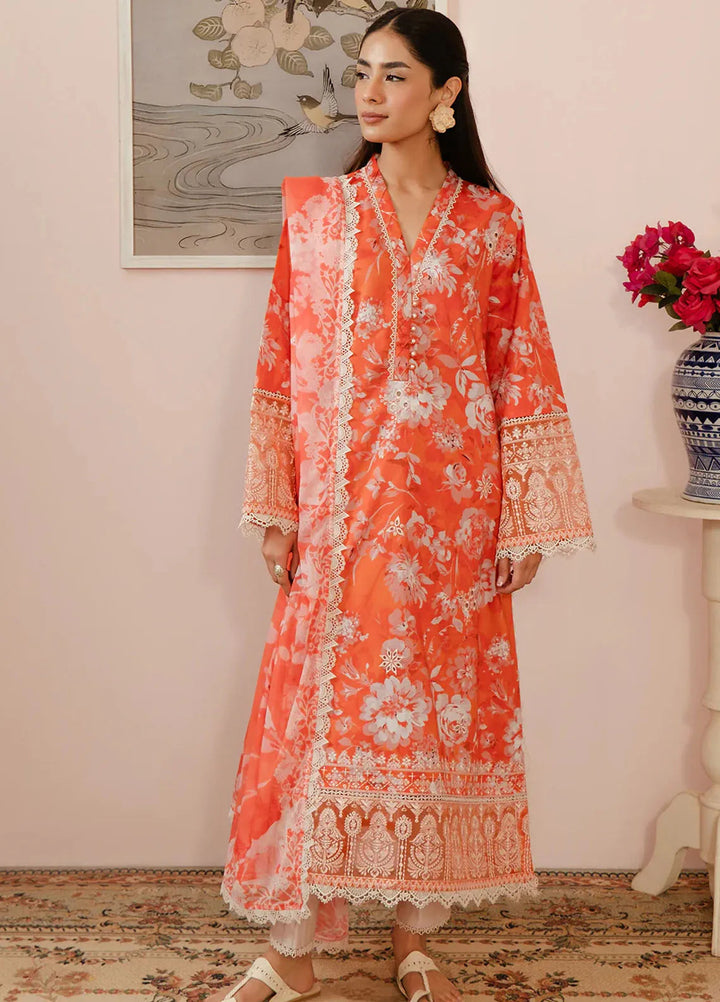 Malina By Afrozeh Embroidered Lawn Suits Unstitched 3 Piece AF24M Azlin - Summer Collection