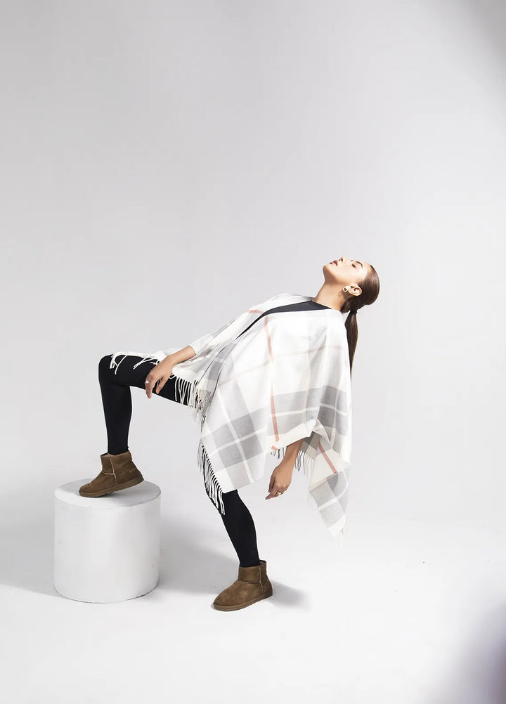 Manahils Polyester Luxury Cape Shawl 013