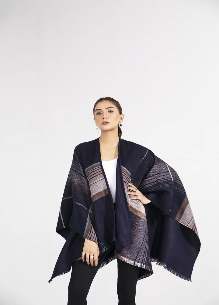 Manahils Polyester Luxury Cape Shawl 016