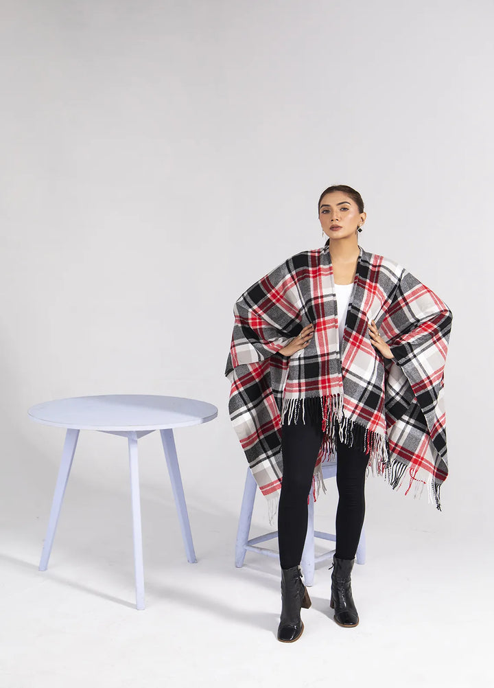 Manahils Polyester Luxury Cape Shawl 017