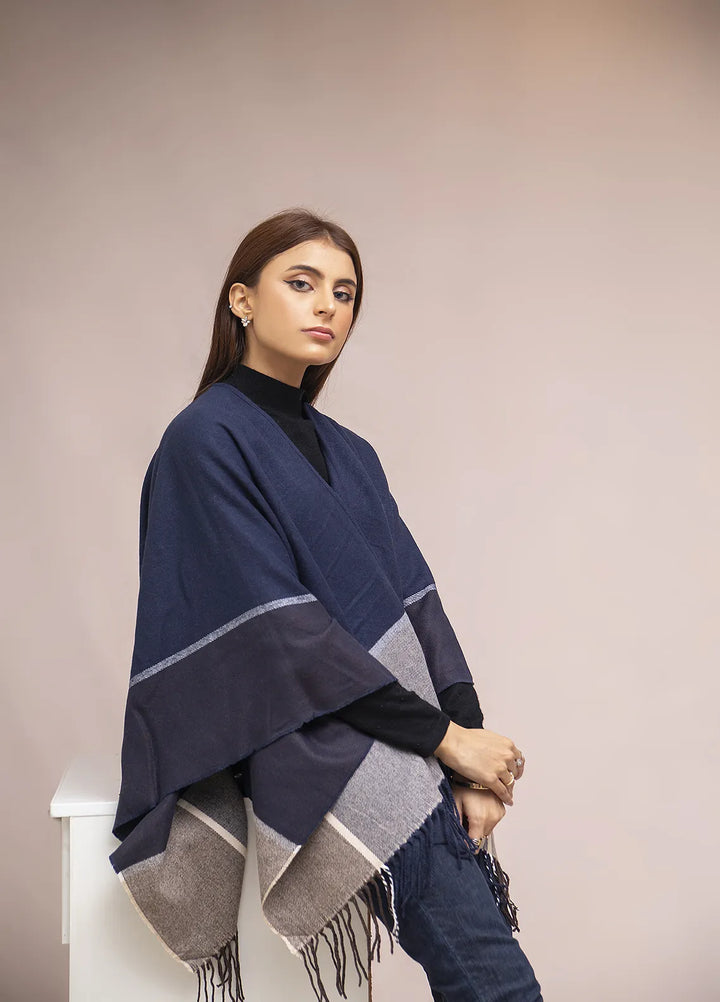 Manahils Polyester Luxury Cape Shawl 024