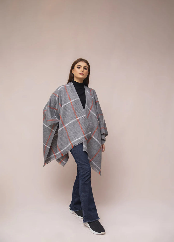 Manahils Polyester Luxury Cape Shawl 030