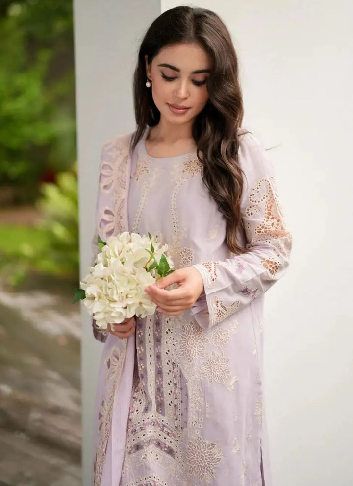 Manara Embroidered Lawn Suit Unstitched 3 Piece MNA24L ML-04 Lilia - Luxury Collection