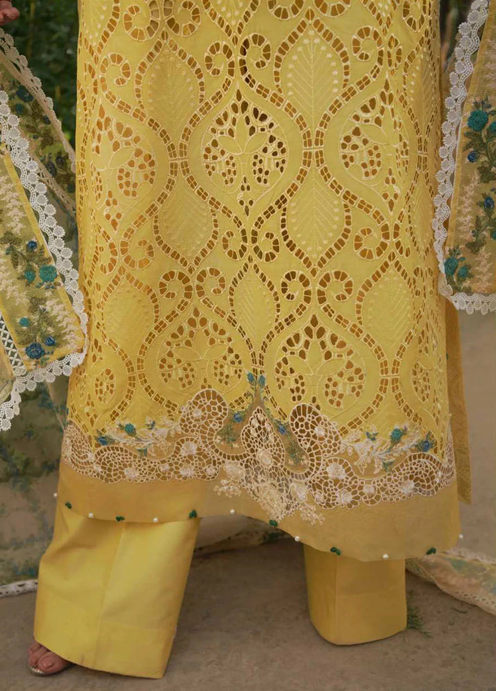 Manara Embroidered Lawn Suit Unstitched 3 Piece MNA24L ML-05 Nehaal - Luxury Collection
