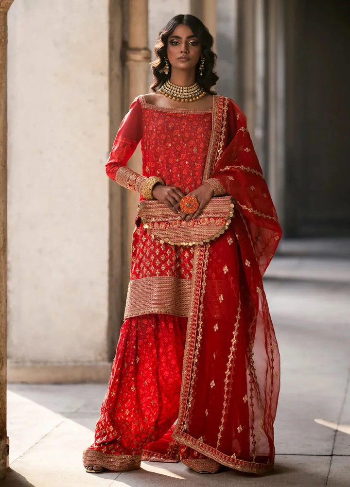 Mannat By Erum Khan Luxury Pret Embroidered 3 Piece Suit Gulnar