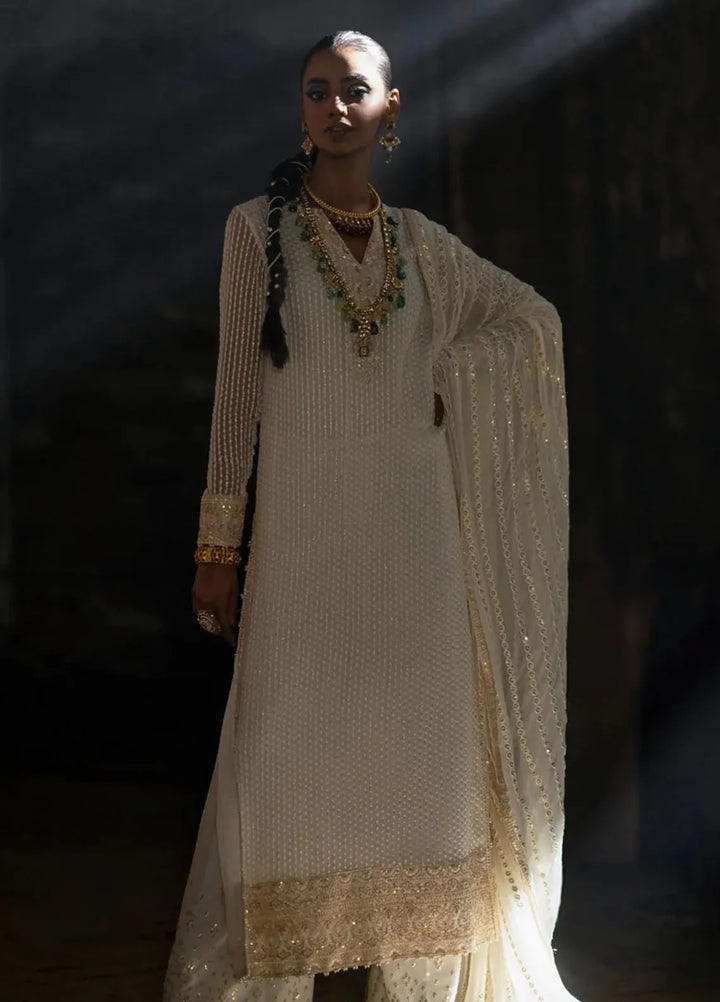 Mannat By Erum Khan Luxury Pret Embroidered Chiffon 3 Piece Suit Tabeer