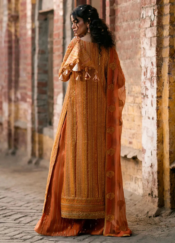 Mannat By Erum Khan Luxury Pret Embroidered zari 3 Piece Suit Shamma