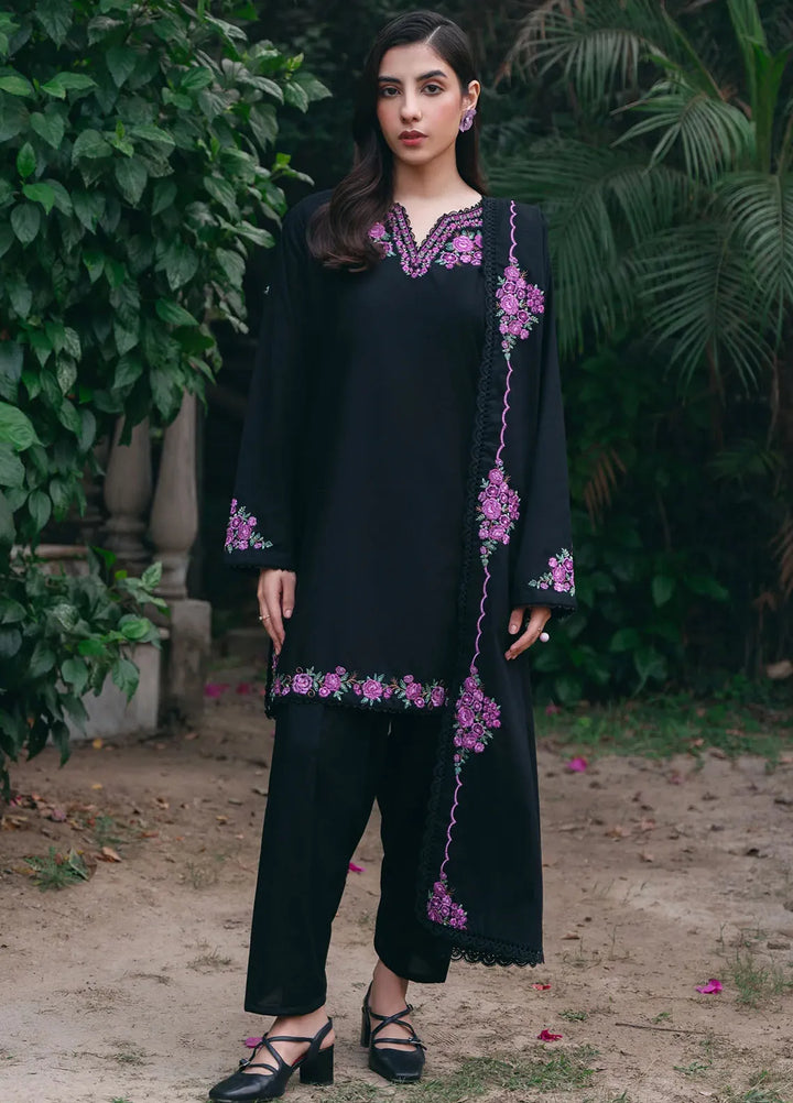 Mannat Clothing Pret Embroidered Khaddar 3 Piece Suit Adah