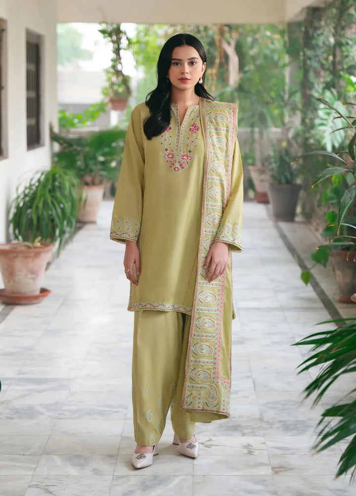 Mannat Clothing Pret Embroidered Khaddar 3 Piece Suit Eira