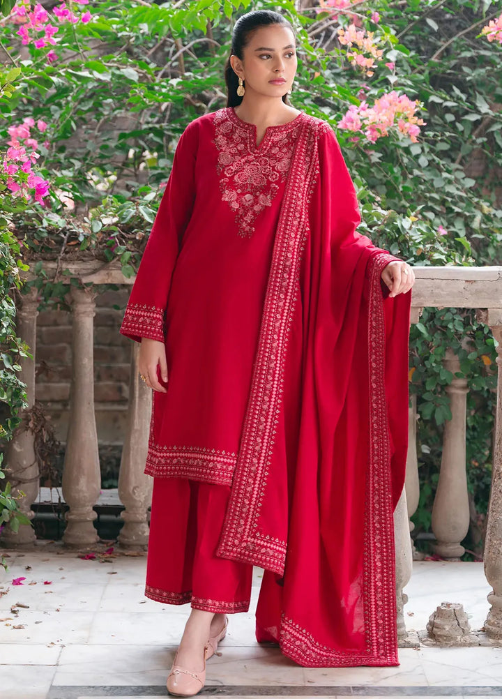 Mannat Clothing Pret Embroidered Khaddar 3 Piece Suit Renisa