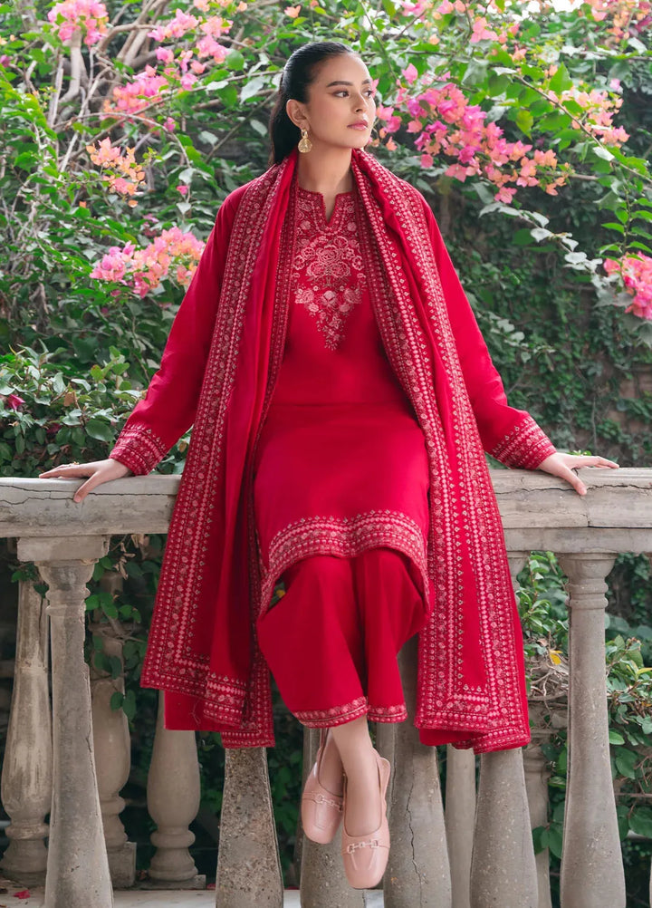Mannat Clothing Pret Embroidered Khaddar 3 Piece Suit Renisa