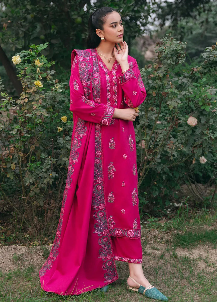 Mannat Clothing Pret Embroidered Khaddar 3 Piece Suit Shafaq