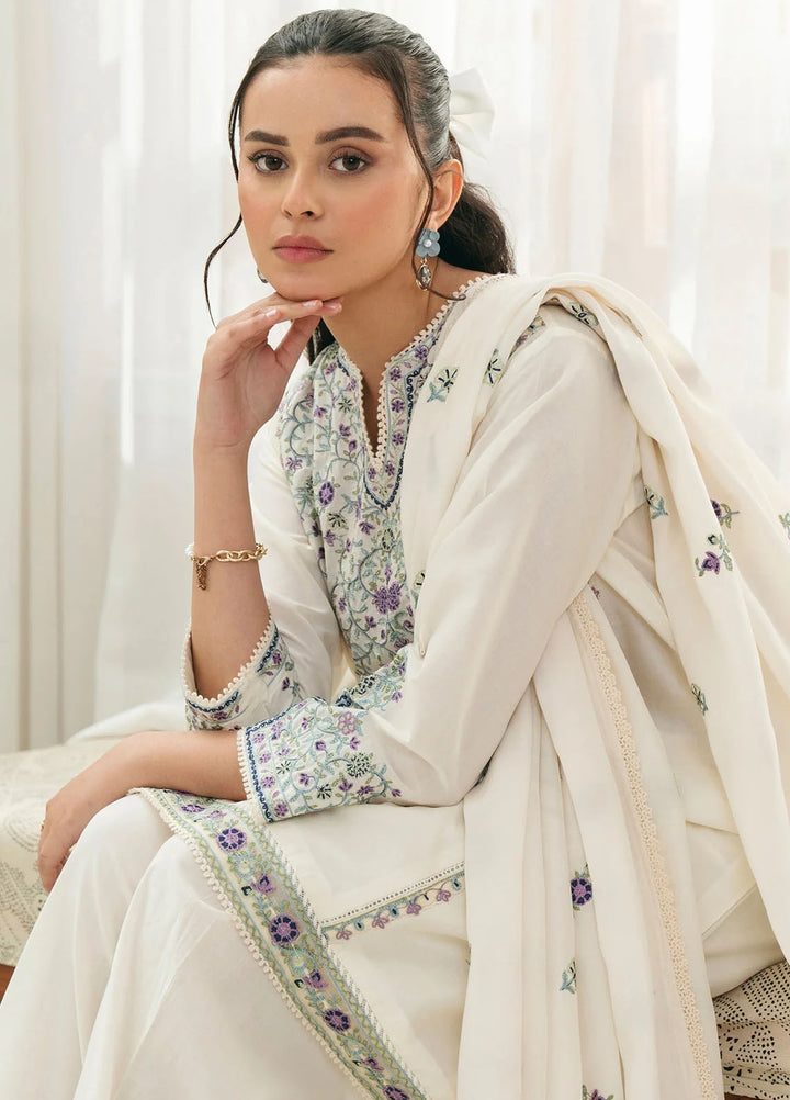 Mannat Clothing Pret Embroidered Lawn 3 Piece Suit Rumi