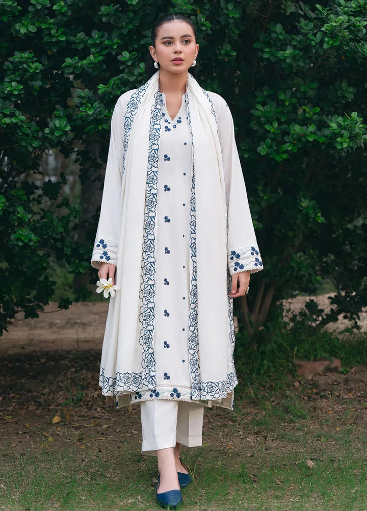 Mannat Clothing Pret Embroidered Linen 3 Piece Suit Naaz
