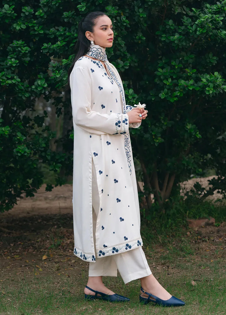 Mannat Clothing Pret Embroidered Linen 3 Piece Suit Naaz