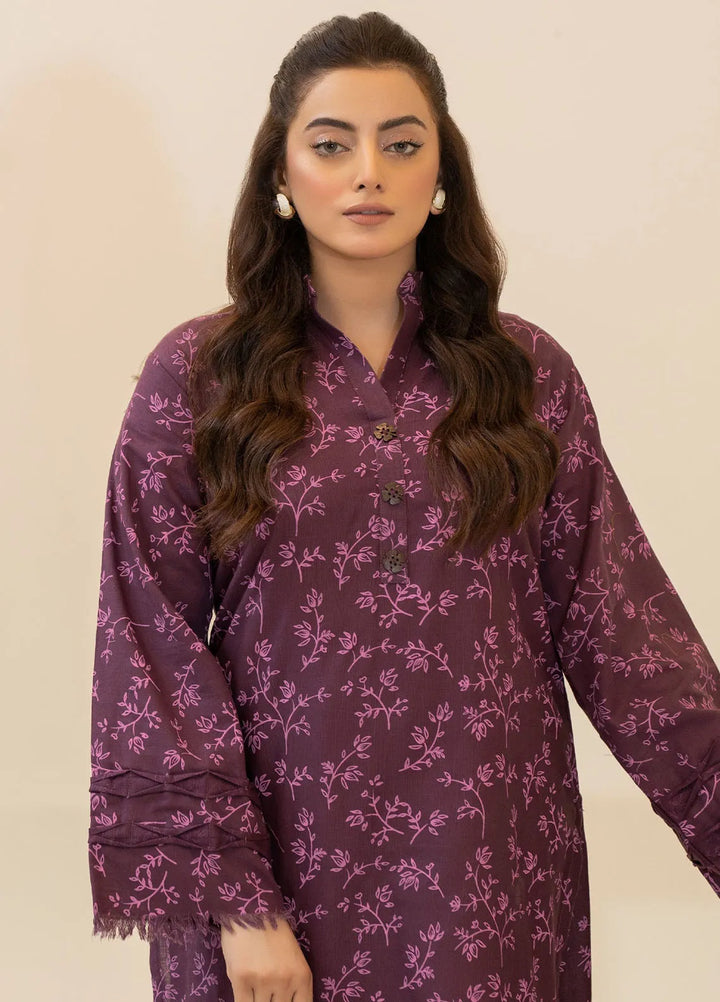 Mannat Clothing Pret Printed Light Khaddar 2 Piece Suit Ivy