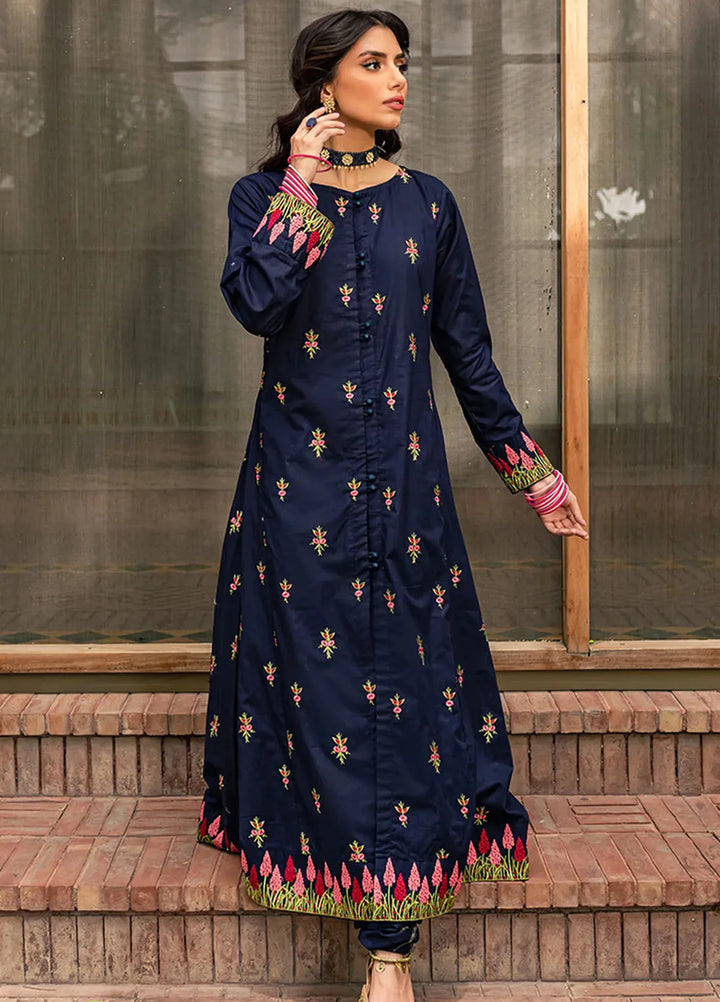 Mannat Pret Embroidered Cotton 2 Piece Suit Mushk