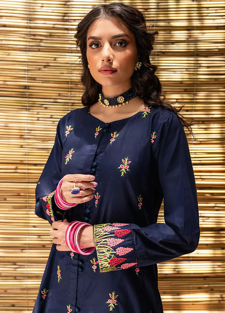 Mannat Pret Embroidered Cotton 2 Piece Suit Mushk