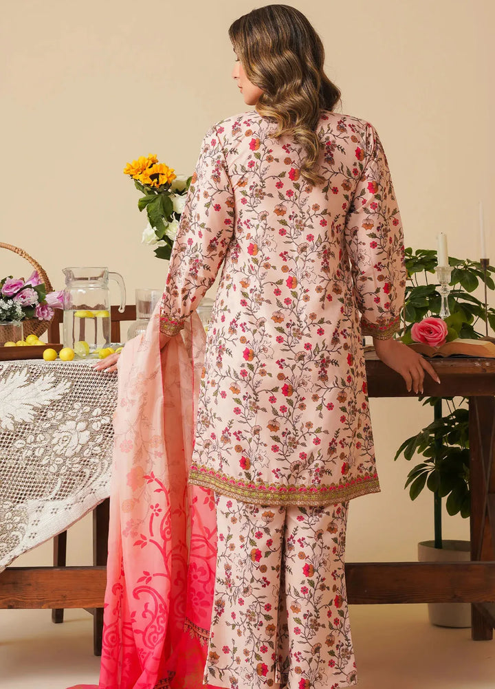 Mannat Pret Embroidered Poly Lawn 3 Piece Suit Ruffles