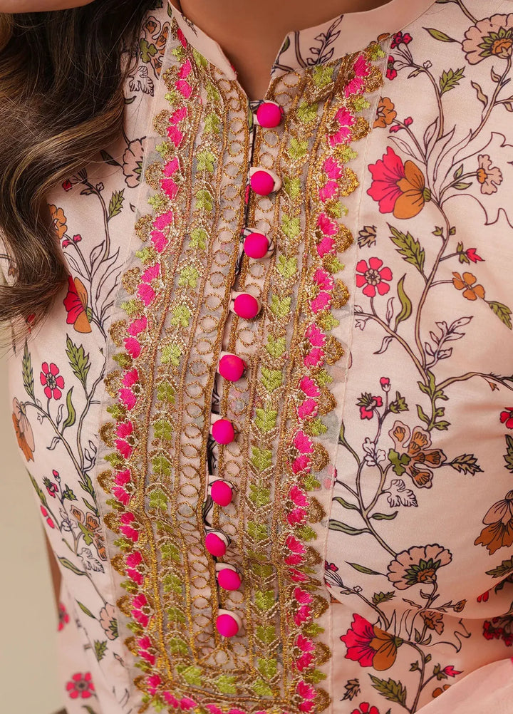 Mannat Pret Embroidered Poly Lawn 3 Piece Suit Ruffles