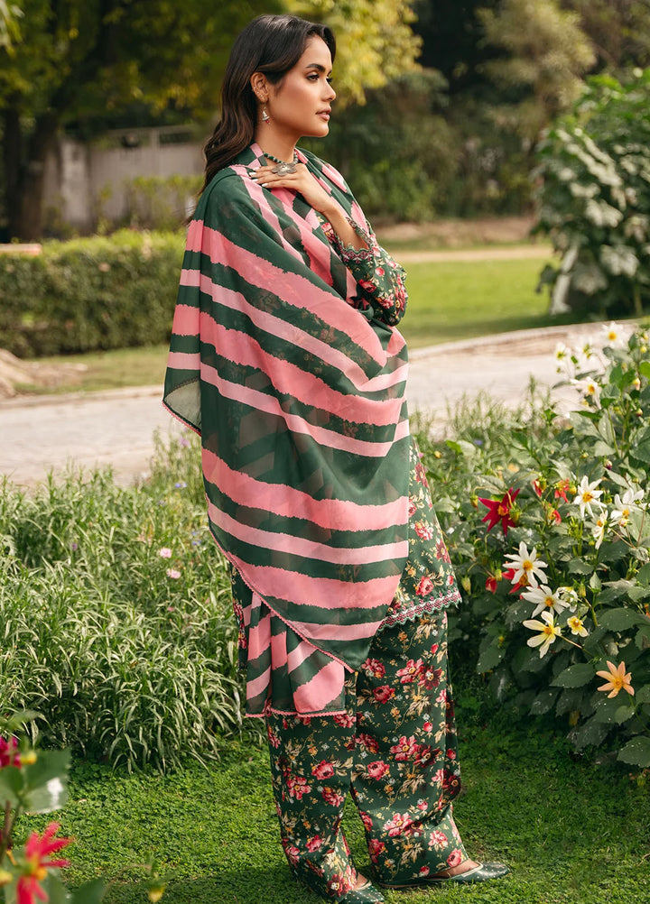 Mannat Pret Printed Cotton Lawn 3 Piece Suit Clover