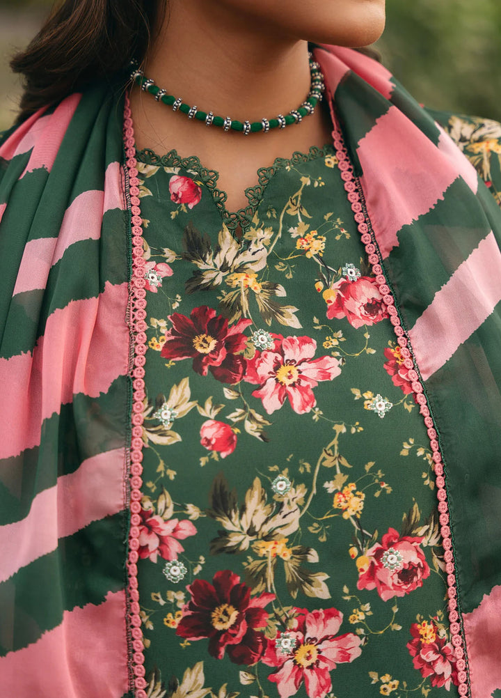 Mannat Pret Printed Cotton Lawn 3 Piece Suit Clover