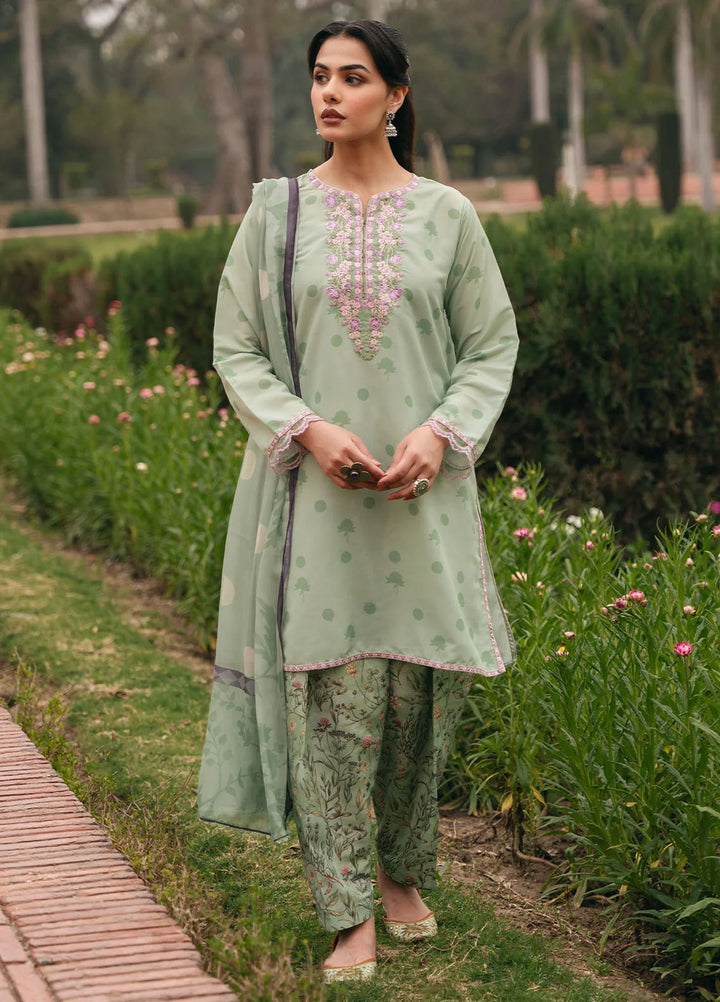 Mannat Pret Printed Cotton Lawn 3 Piece Suit Leya