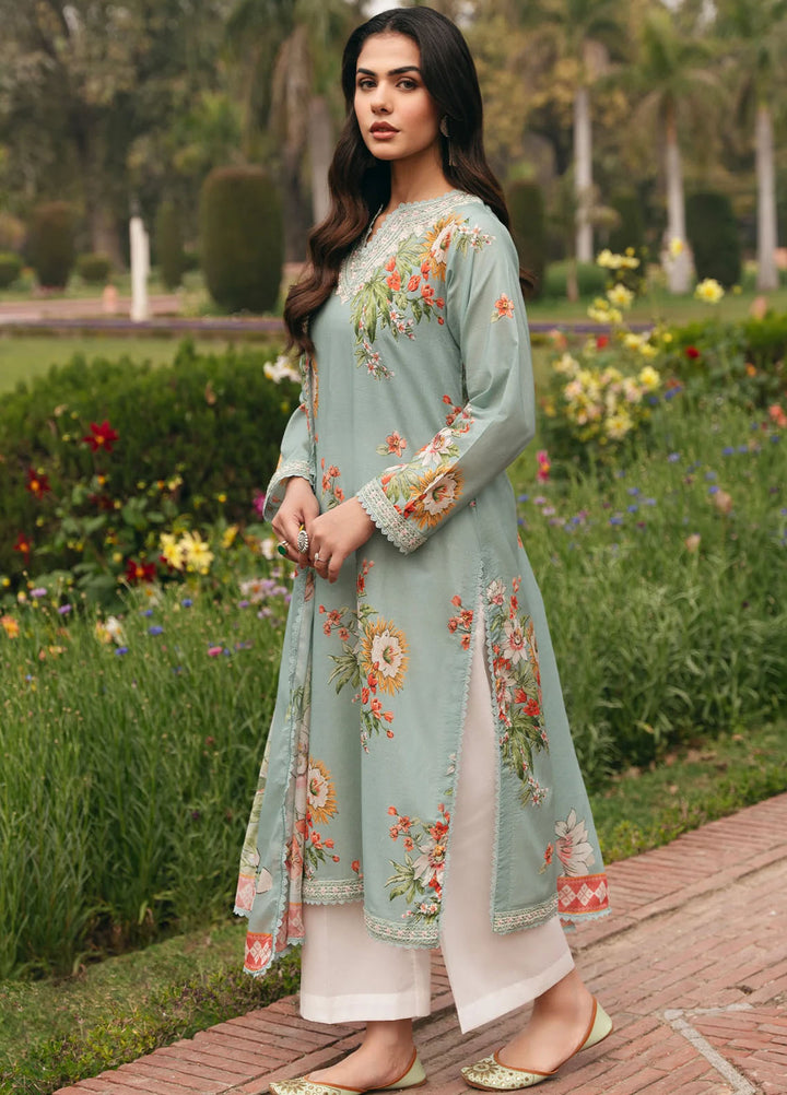 Mannat Pret Printed Cotton Lawn 3 Piece Suit Vine