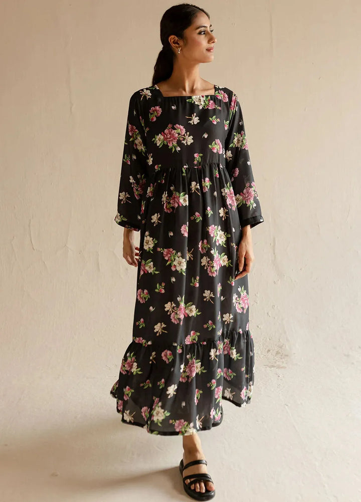 Mannat Pret Printed Crepe Kurti Mehrunisa