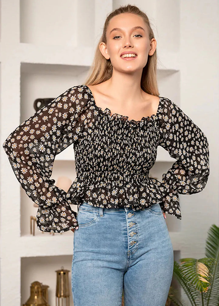 Mardaz Fashion Pret Printed Chiffon Top MF-TOP-90015