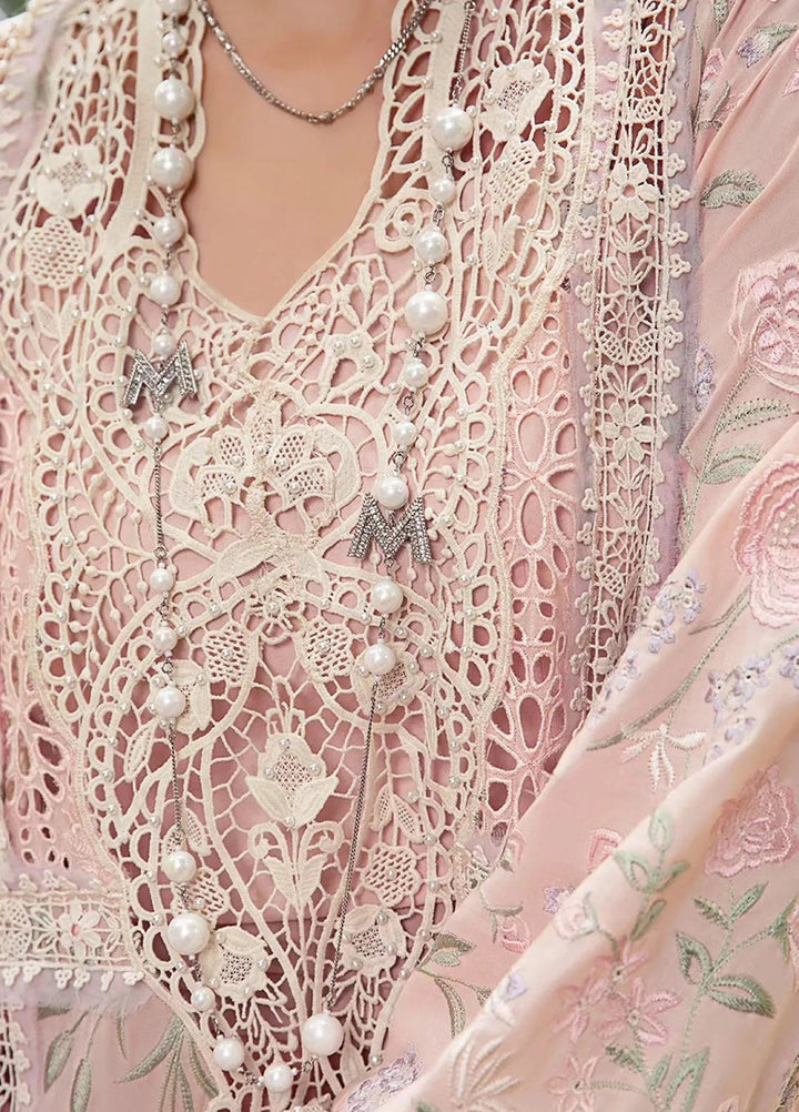 Maria B Embroidered Lawn Suit Unstitched 3 Piece MB24E D-07 - Luxury Collection