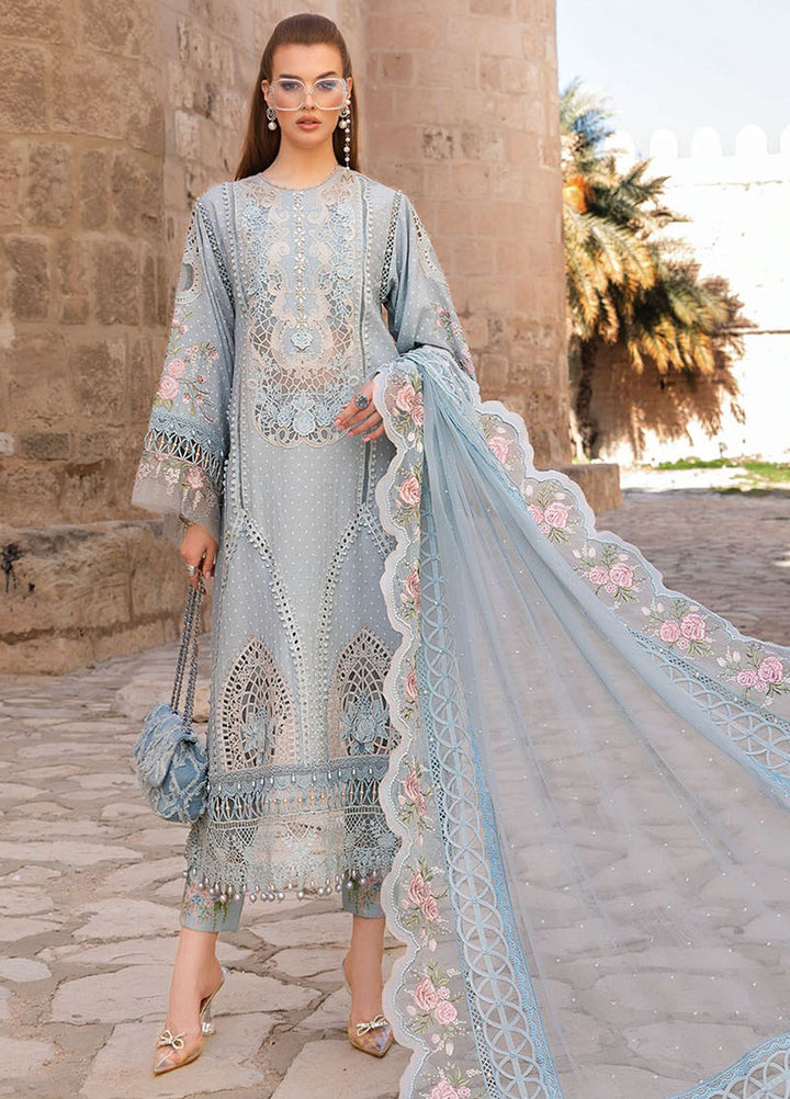 Maria B Embroidered  Suits Unstitched 3 Piece MB24LL 10B - Luxury Lawn Collection