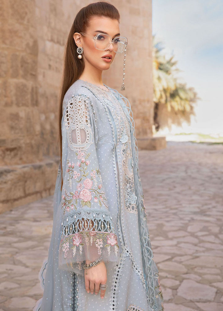 Maria B Embroidered  Suits Unstitched 3 Piece MB24LL 10B - Luxury Lawn Collection