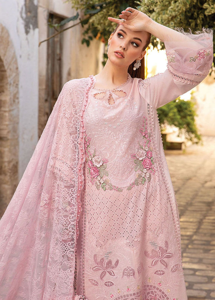 Maria B Embroidered  Suits Unstitched 3 Piece MB24LL 11A - Luxury Lawn Collection